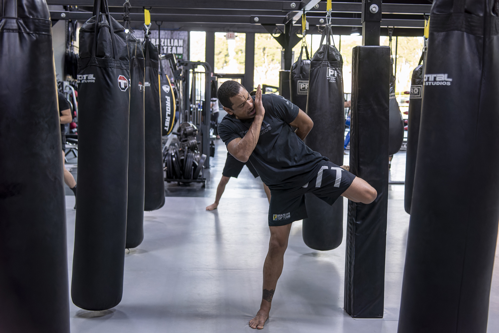 Cardio kickboxing class at Total MMA Studios